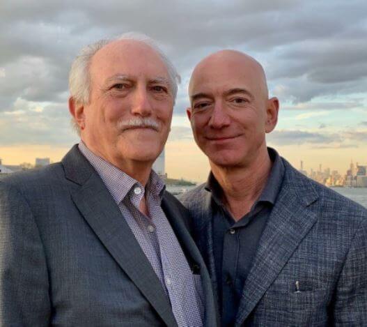 Jeff Bezos with his stepfather Miguel Bezos.